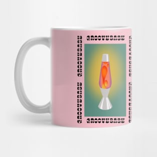 Groovy seventies 70s bright lava lamp, groovy baby Mug